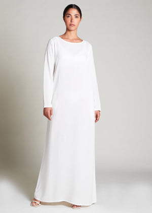 Full Sleeve Slip White | Slip Dresses | Aab Modest Wear