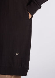 Mid Length Cotton Hoody Black | Aab Modest Activewear