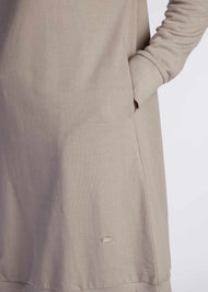 Mid Length Cotton Hoody Grey | Aab Modest Activewear