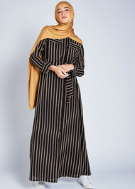 Pinstripe Maxi | Maxi Dresses | Aab Modest Wear