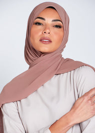 Dusty Pink Crepe Hijab