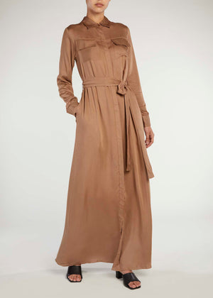 Maxi Shirt Dress Camel (Final Sale)