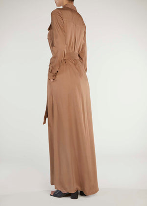 Maxi Shirt Dress Camel (Final Sale)