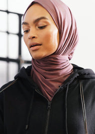 Premium Jersey Hijab Taupe
