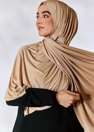 Premium Jersey Hijab Sand
